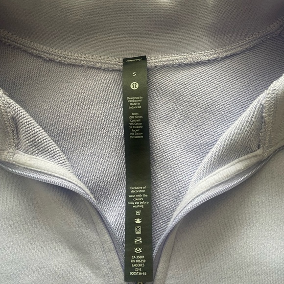 Small Lululemon Oversized Half Zip - Picture 4 of 5